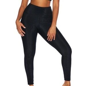Beach Riot Ayla Black High Waist Ribbed Leggings XL Athletic Athleisure